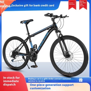 Mountain Bike da 24/26 Pollici per <span class=keywords><strong>Uomo</strong></span> e Donna con Freno a Disco, Ammortizzatore, Cambio a 21 Velocità e Pedali Antiscivolo - Product Image 5