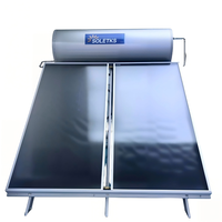 Chauffe-eau solaire à plaques plates 300L 316L, système pressurisé, économie d'énergie pour usage extérieur et domestique, projets de villas au Moyen-Orient
