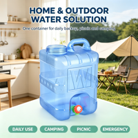 Bidon d'eau portable robuste en polycarbonate avec robinet pour camping-car et voyages routiers – Prix compétitif
