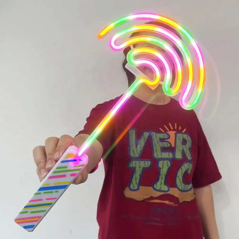 Đảng ánh sáng lên đồ chơi neon ánh sáng lên cầu vồng Wand LED Glow Sticks đồ chơi cho trẻ em