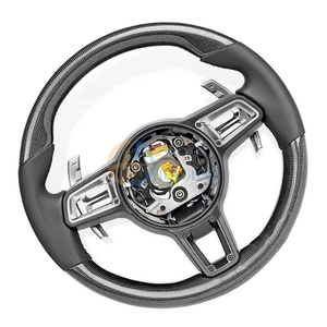 Volante de fibra de carbono de <span class=keywords><strong>precio</strong></span> al por mayor de fábrica para Porsche Cayenne Macan Panamera <span class=keywords><strong>Cayman</strong></span> Boxster 718 911 actualización estilo GT - Product Image 2