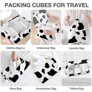 Ensemble de cubes de compression pour sacs de voyage, best-seller, trousse de toilette, 8 pièces, organiseurs de bagages - Product Image 4