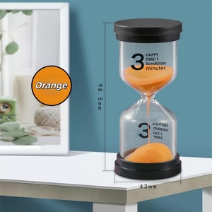 Minuteur en verre écologique fait main moderne, <span class=keywords><strong>1</strong></span>/3/5/10/15/30/60 minutes, léger, portable, durable, cadeau promotionnel - Product Image 3