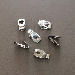 Pw009 Spring Clips For Picture <b>Frame</b> <b>Mounting</b> Bright Silver Iron V Shaped Hooks DIAL Parts - Product Image 2