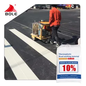 Malaysia hot sale 10% glass beads pavement paint good fluidity and durability reflective thermoplastic road marking paint
