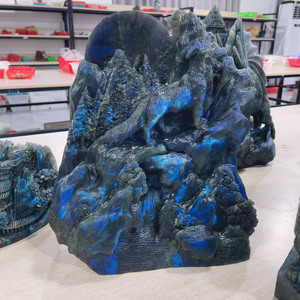 Sculptures en labradorite naturelle – Offre spéciale – Sculptures brillantes de haute qualité – Marque YINGLAI – Pierre naturelle polie pour la guérison - Product Image 1