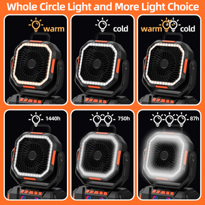 Lumière LED télécommandée rechargeable 40000mAh chargeant le <span class=keywords><strong>ventilateur</strong></span> de camping USB - Product Image 5