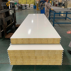 <span class=keywords><strong>Panel</strong></span> Sandwich Dinding Rock Wool IW Tebal 50mm Anti Api, Tahan Panas, dan Tahan Air untuk Kulit Pabrik Manufaktur Pabrik A1 - Product Image 1