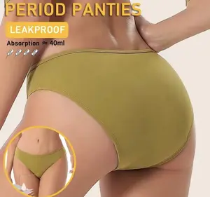 Culotte de période 4 couches SANS PFAS Sous-vêtements menstruels jetables Maillot de bain Culotte de période de natation pour femmes