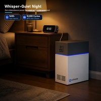 Générateur solaire portable 200W 1kWh avec batterie LiFePO4, station d'alimentation 10000+ cycles pour les pannes de courant d'urgence et les postes de travail mobiles