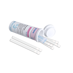 Bandelettes de <span class=keywords><strong>test</strong></span> à deux pôles pour nitrites dans l'eau (0-5 <span class=keywords><strong>ppm</strong></span>) et nitrates (0-50 <span class=keywords><strong>ppm</strong></span>), flacon de 100, certifiées CE, durée de conservation de 2 ans - Product Image 5