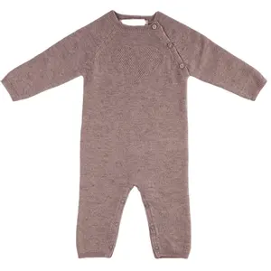 Unisex Warm Custom Baby Romper Knit Sweater Long Sleeve 1 Piece Kid Jumpsuit For Winter