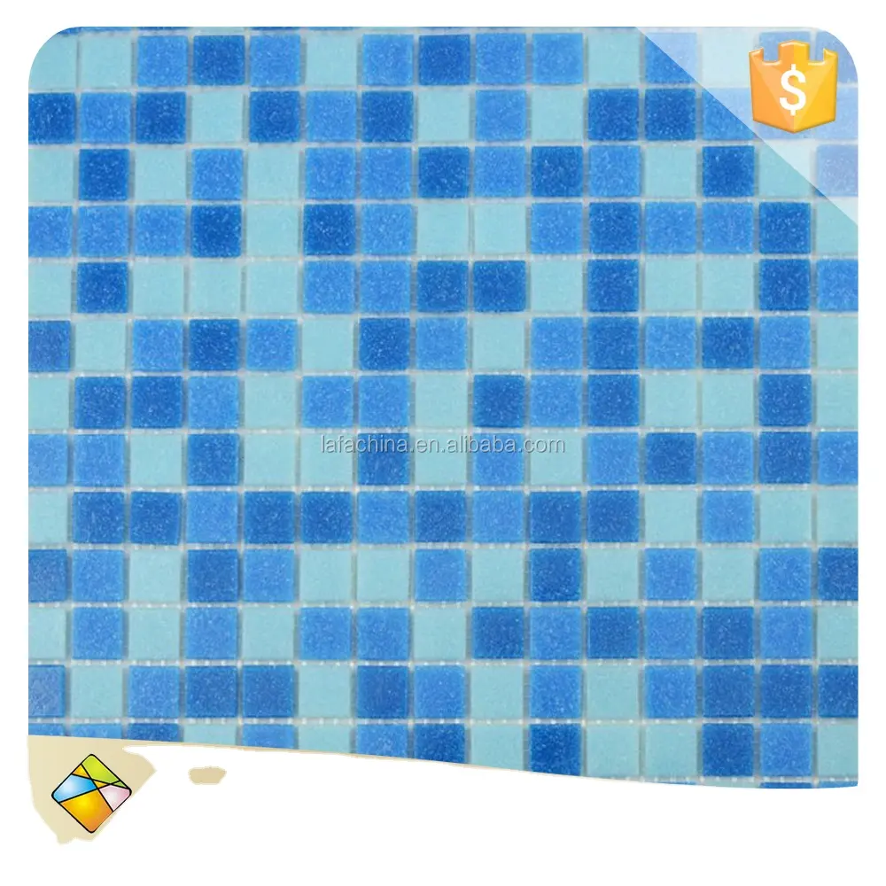 Piscines en carrelage, mosaïque de verre bleu, fonte à chaud, bon marché, 30%