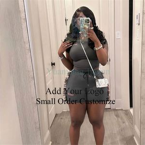 Conjunto Deportivo para Mujer: Sujetador con Cuello en U y Almohadillas Removibles Sin Costuras, y Shorts de Ciclismo Moldeadores - Product Image 4