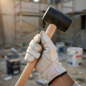 Marteau de sécurité Sunsbuild, marteau en caoutchouc, ensemble de ciseaux, marteau à clous multi-tailles, OEM, bricolage, réparation à domicile, maçonnerie, brique - Product Image 1