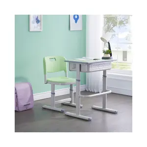 The Latest Wooden Student Desk And Chair Set Suitable For School Or Kindergarten Children's Home Learning Office Chairs