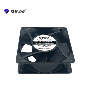 Ventilador DC12038 con Marco de Aluminio, 12V 24V 48V, Alto Flujo de Aire, Refrigeración Silenciosa para Electrónicos - Product Image 4