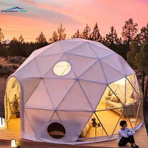 Tienda de campaña de lujo para exteriores, carpa de cúpula de pvc de lujo para hotel, restaurante y eventos al aire libre, sujeción con inodoro - Product Image 1