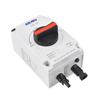 Interrupteur d'isolement électrique EPEPRO anti-choc électrique 32A 1200V, interrupteur isolateur en PVC, interrupteur d'isolement CC