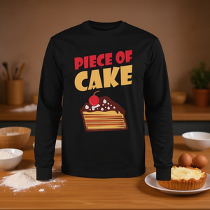 Maglietta a maniche lunghe con design a forma di torta e snack - Product Image 3