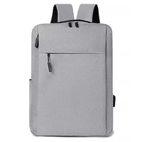 Tas Ransel Laptop Anti Air Desain Kustom Logo Bisnis Perjalanan Pelajar Bahan Polyester dengan USB