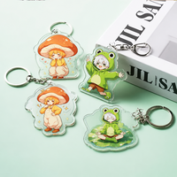 Porte-clés 3D personnalisés vierges givrés, accessoires personnalisables pour la sublimation, porte-clés vierges en acrylique transparent coloré pour téléphone