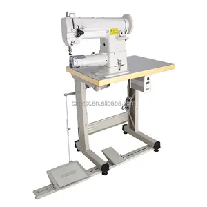 Garment industrial use suitcase single needle lock stitch cylinder arm industrial back pads sewing machine