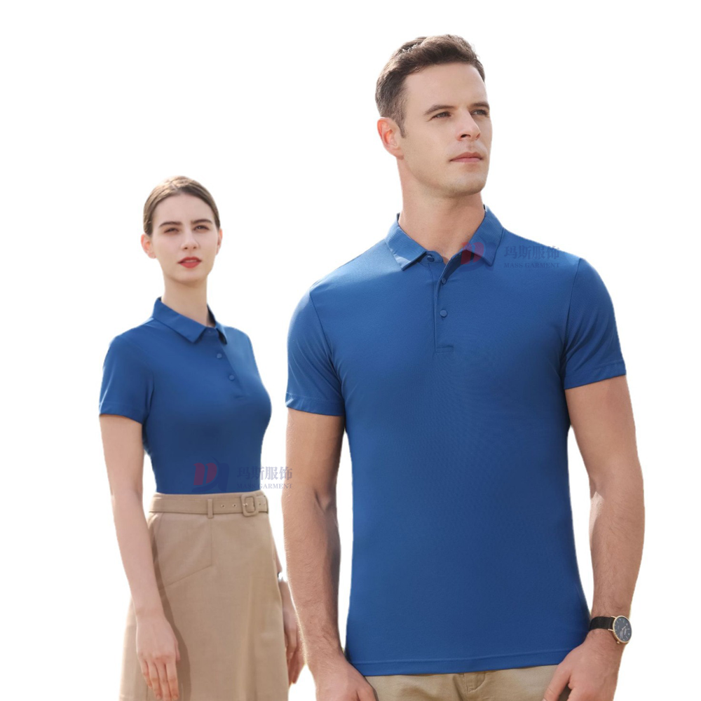 Navy Blue Breathable Sport Golf Polo Shirts Men's Customize