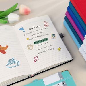 A5 PU Notebook Hardcover Gold Edge protection <b>Paper</b> Pocket Enterprise Customized LOGO Trending Products 2026 New Arrivals - Product Image 3