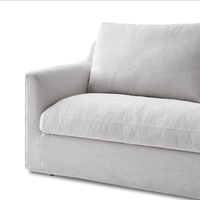 Modernes minimalist isches weißes modulares Schnitts ofa Set Einfaches europäisches Design Stoff L-förmiges Ecksofa