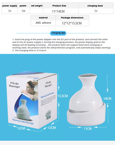 Multi-funzione godere di un massaggio per alleviare la tensione della testa impermeabile pulizia spazzola del cuoio capelluto massaggio - Product Image 4