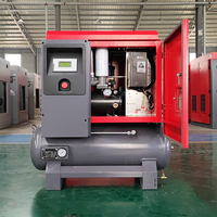 Compresseur d'air monophasé 5,5 kW / 7,5 CV 2 en 1, pression de 8 à 16 bars avec réservoir de 120 L à 220 L