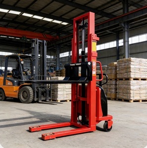 מקצועי כיתה סוללה מופעל stacker מעלית מלגזה תעשייתי נגד החלקה תעשייתית עם מסגרת פלדה מעובה עבור לוגיסטיקה - Product Image 4