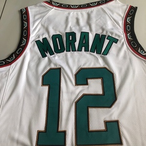 Maillot de basket-ball une pièce populaire transfrontalier à séchage rapide n ° 12 Maillot imprimé respirant d'été Morant pour la livraison directe - Product Image 3