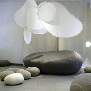 Sillón Lounge de Fibra de Vidrio de Lujo, Asiento de Ocio Moderno con Tela, Muebles para el Hogar, Sala de Estar, Dormitorio, Apartamento, Villa, Exterior - Product Image 5