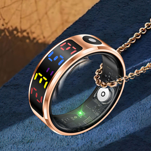 Anillo Inteligente R12 con Pantalla a Color, Monitor <span class=keywords><strong>de</strong></span> Frecuencia Cardíaca, Oxígeno en Sangre, Sueño y Salud, Anillo Inteligente <span class=keywords><strong>de</strong></span> Acero Inoxidable con Pantalla - Product Image 6