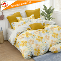 Jimmy 4 Pièces 6 Pièces 8 Pièces Personnalisé Draps de Lit Imprimé Floral Géométrique 2 Draps 4 Taies d'Oreiller Linge de Maison Parure de Lit Vente en Gros