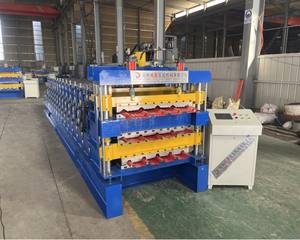 아연 도금 강철 자동 사다리꼴 거친 고립 Ibr 지붕 패널 만들기 기계 - Product Image 2