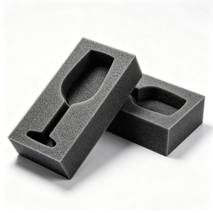 Insert en mousse EVA découpé sur mesure pour emballage, boîte cadeau pour verre à vin, écologique, inodore, anti-poussière, souple - Product Image 1