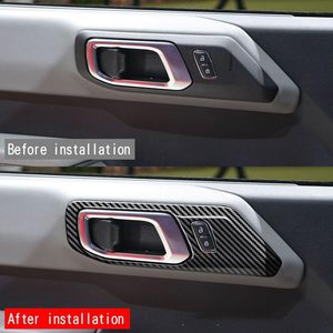 Accesorios LUMA 4x4 para Ford Bronco 2021-2024 cubierta de manija de puerta interior de estilo Popular superposiciones de Marco embellecedor protector ABS 2/4 puerta - Product Image 4