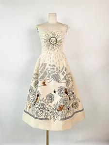 <span class=keywords><strong>Robe</strong></span> d'été brodée pour femme, en mélange de coton et de lin, sans bretelles, coupe trapèze, dernières créations, motifs floraux 3D - Product Image 4