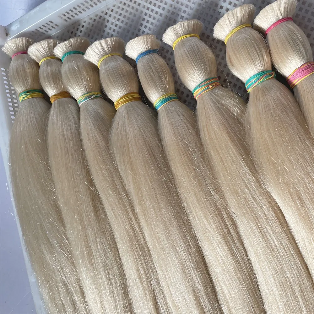 Groothandel Onbewerkte Virgin Cuticle Aligned Braziliaanse Haar Menselijk Haar Bulk, Kopen Bulk Haar, Haar Weave In Bulk