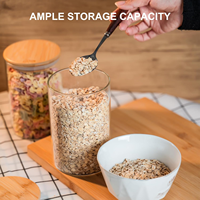 Glass Sealed Kitchen Storage Jar High Borosilicate Glass Jar Sealed Storage Sugar Jar