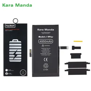 Kara Manda batteria di ricambio ad alta capacità KM per risolvere la riparazione Popup batteria iPhone per iPhone 14 Plus 100% per la salute della batteria