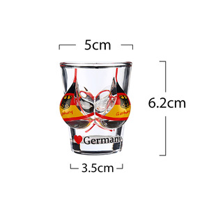 Logo personnalisé imprimé en gros Grèce Grenade Italie Panama souvenirs touristiques bikini verre à liqueur pour le <span class=keywords><strong>vin</strong></span> - Product Image 5
