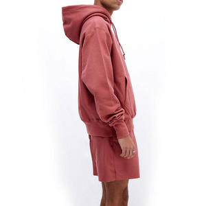 Conjunto Deportivo de Otoño para Hombre, 100% Algodón, Estilo Urbano, Sudadera con Capucha y Pantalones Cortos para Uso Diario - Product Image 6