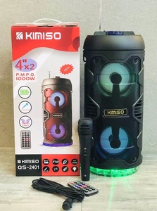 Loa Kéo Di Động KIMISO QS2401, 2X4 <span class=keywords><strong>Inch</strong></span>, Loa DJ Có Đèn LED - Product Image 3