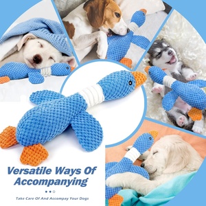 Çevre dostu küçük Pet çiğnemek oyuncaklar sevimli peluş gıcırtılı köpekler Puppies için günlük kullanım için keten malzeme - Product Image 1