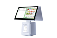 Terminal POS Layar Ganda H02 Google GMS Android/Windows 15.6\" dengan Printer Terintegrasi, Pembayaran NFC/Kode QR, dan Pemindai Kode QR