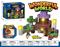 Vente en gros de 100 blocs magnétiques lumineux de 20 mm, cubes lumineux, jouets de construction sensoriels Montessori pour la maternelle